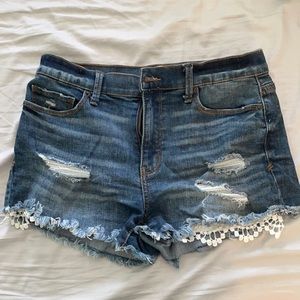 Juniors denim shorts